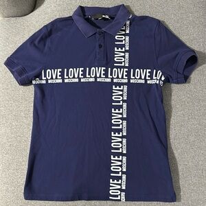 Love Moschino polo shirt. 7/10 condition. Size large
